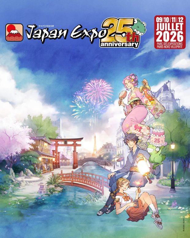 Official Japan Expo 2026 poster, 25th anniversary